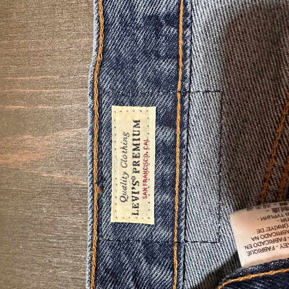 Levis Premium 501 90s Mens Straight Leg‎ Blue Denim Jeans W30 L30 Button Fly - Picture 6 of 10